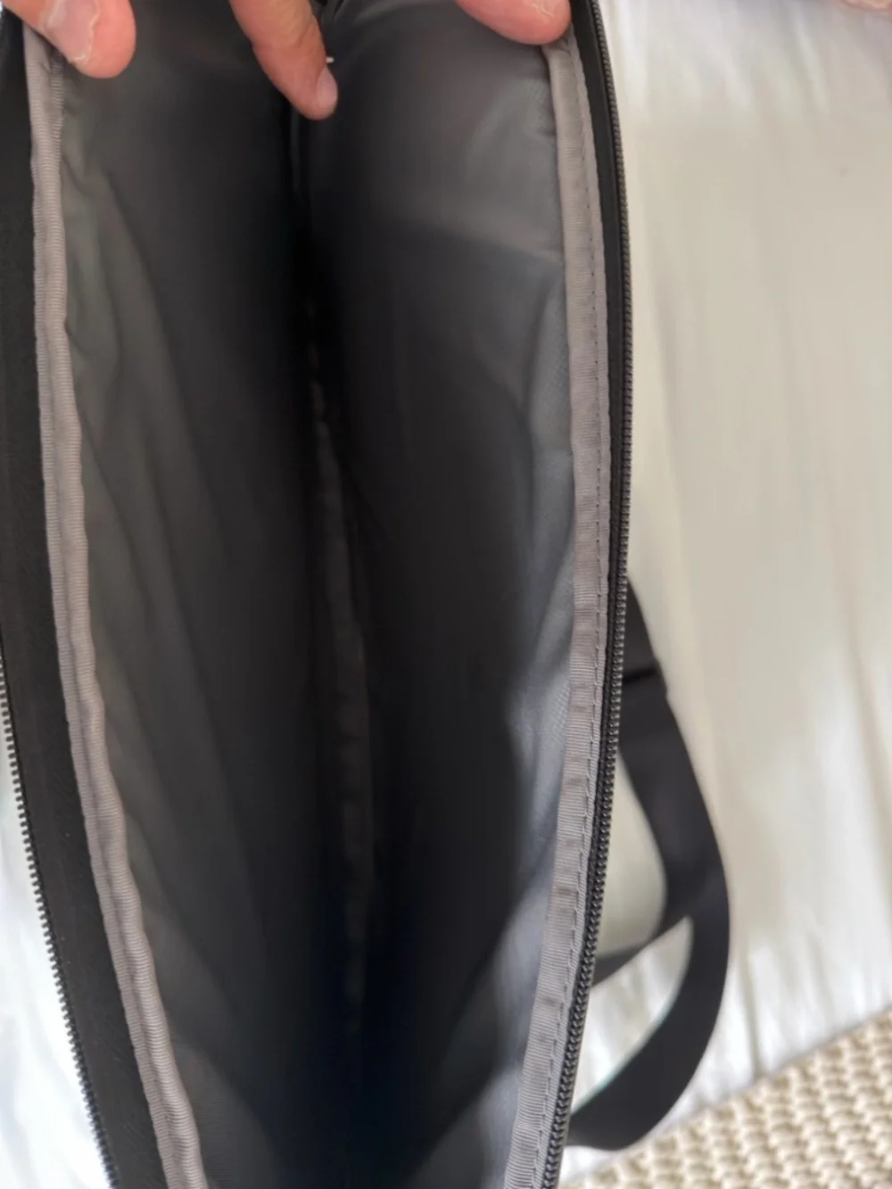 Black Men's Business Messenger Bag